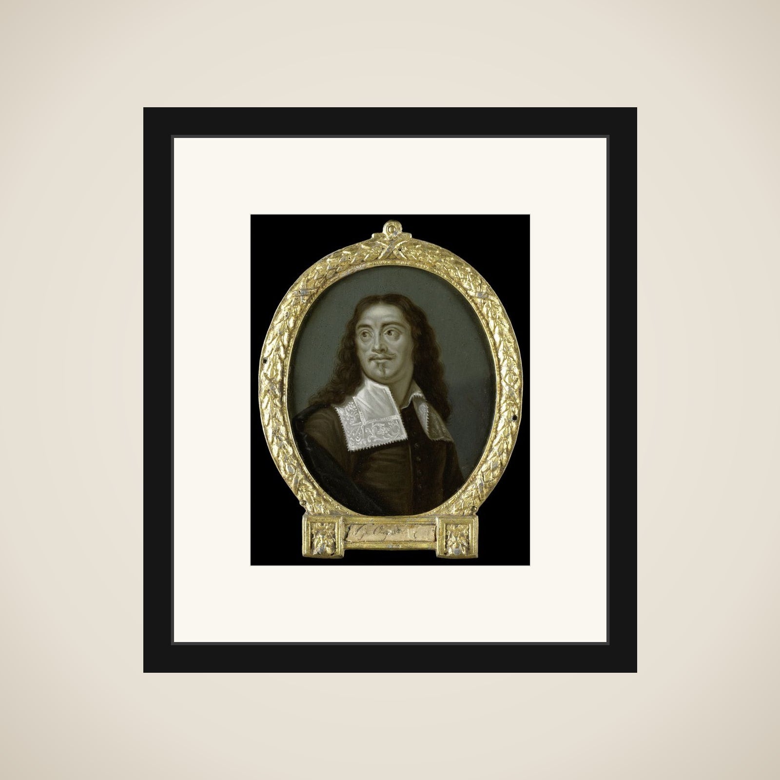 Portrait of Willem Ogier, Dramatic Poet in Antwerp framed
