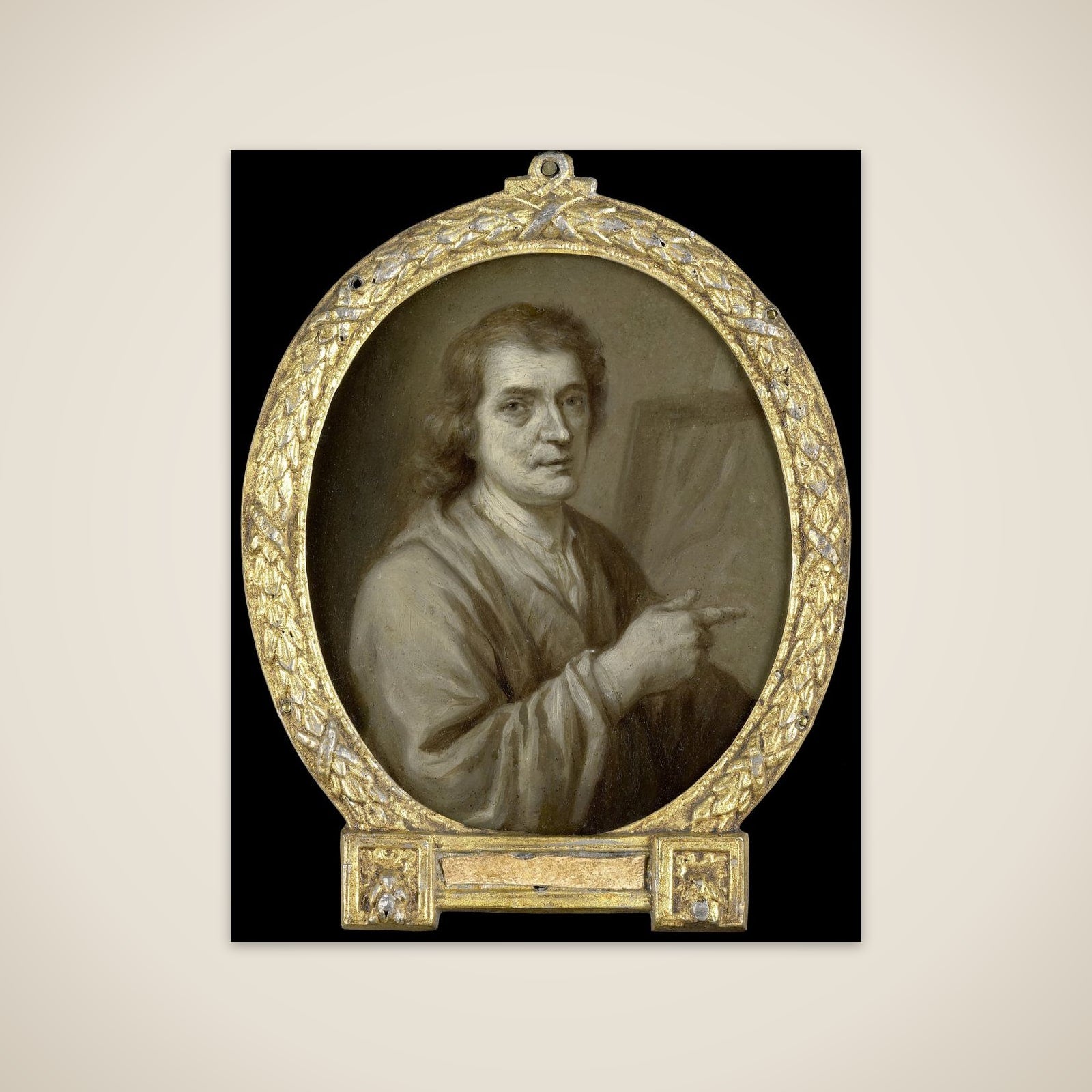 Portrait of Joost van Geel, Painter and Poet in Rotterdam unframed print