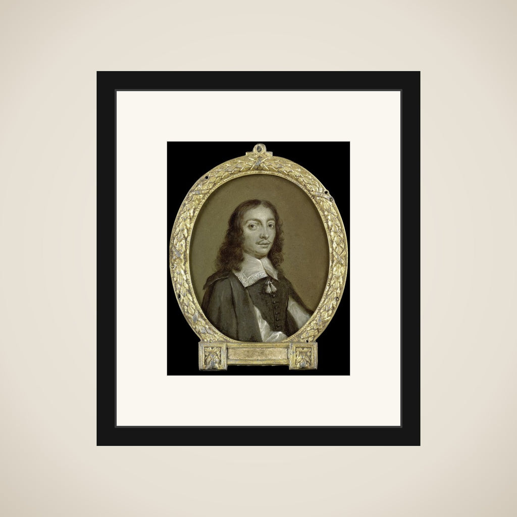 Portrait of Frans Godin, Poet in Brussels framed