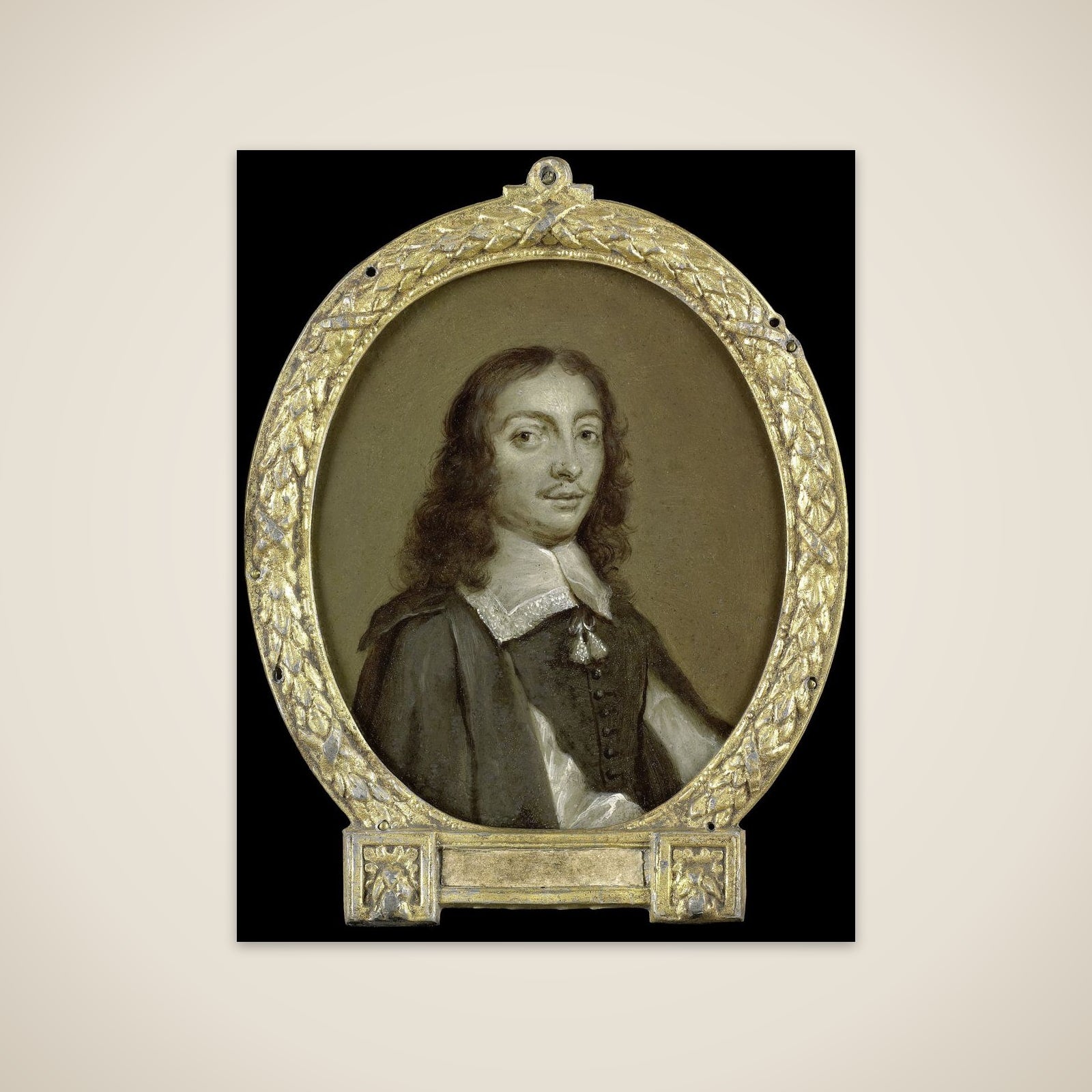 Portrait of Frans Godin, Poet in Brussels unframed print