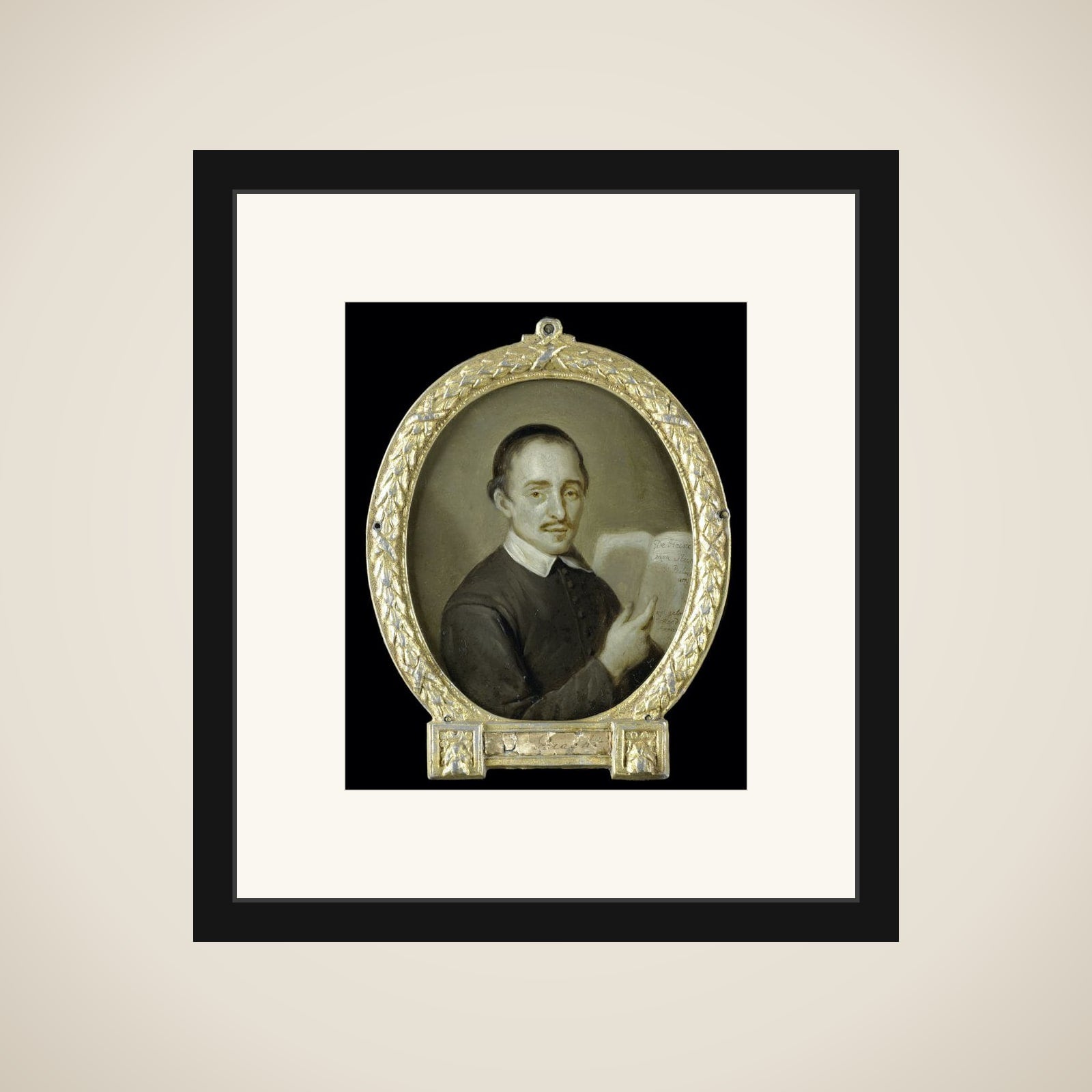 Portrait of Tieleman Jansz van Bracht, Clergyman and Poet in Dordrecht framed