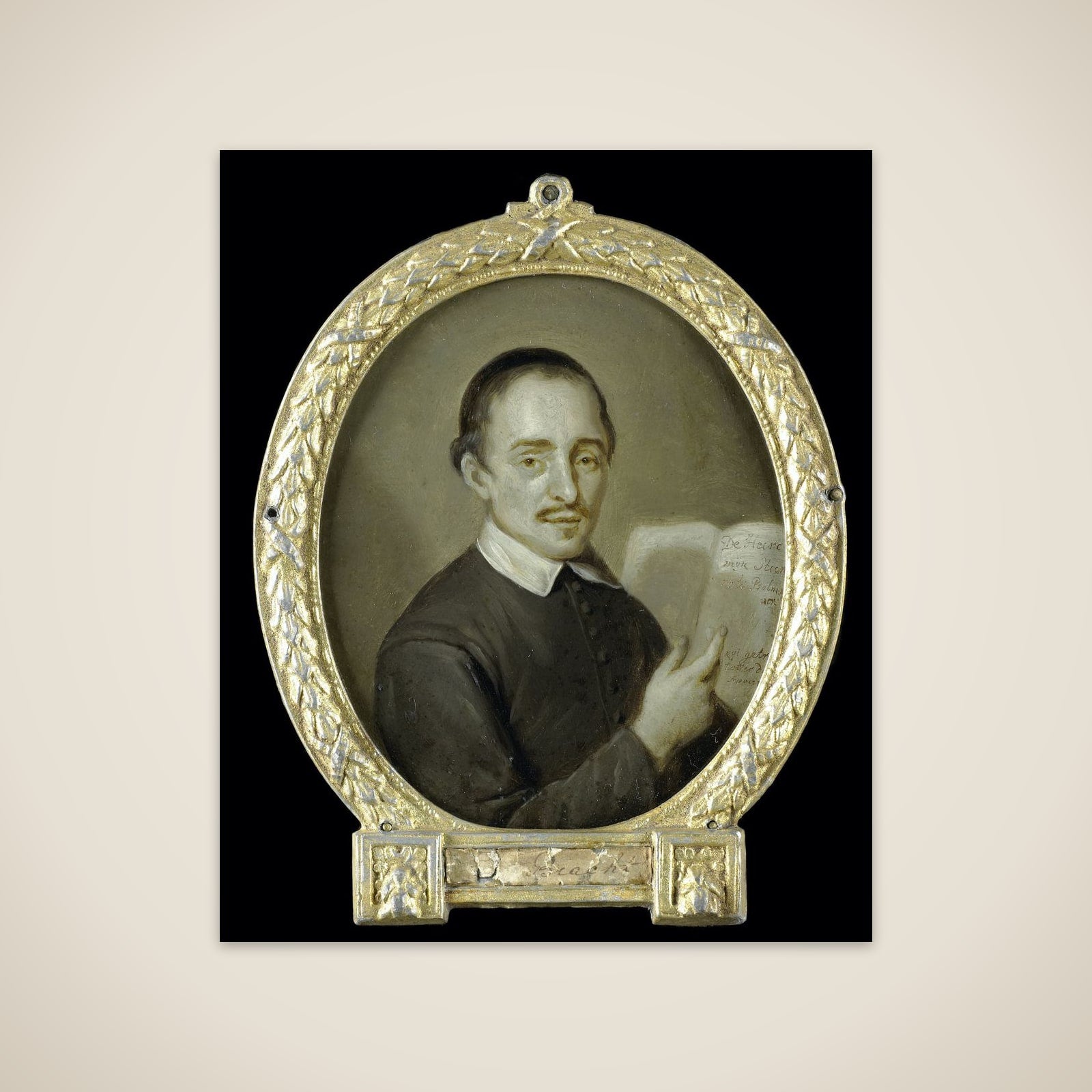 Portrait of Tieleman Jansz van Bracht, Clergyman and Poet in Dordrecht unframed print