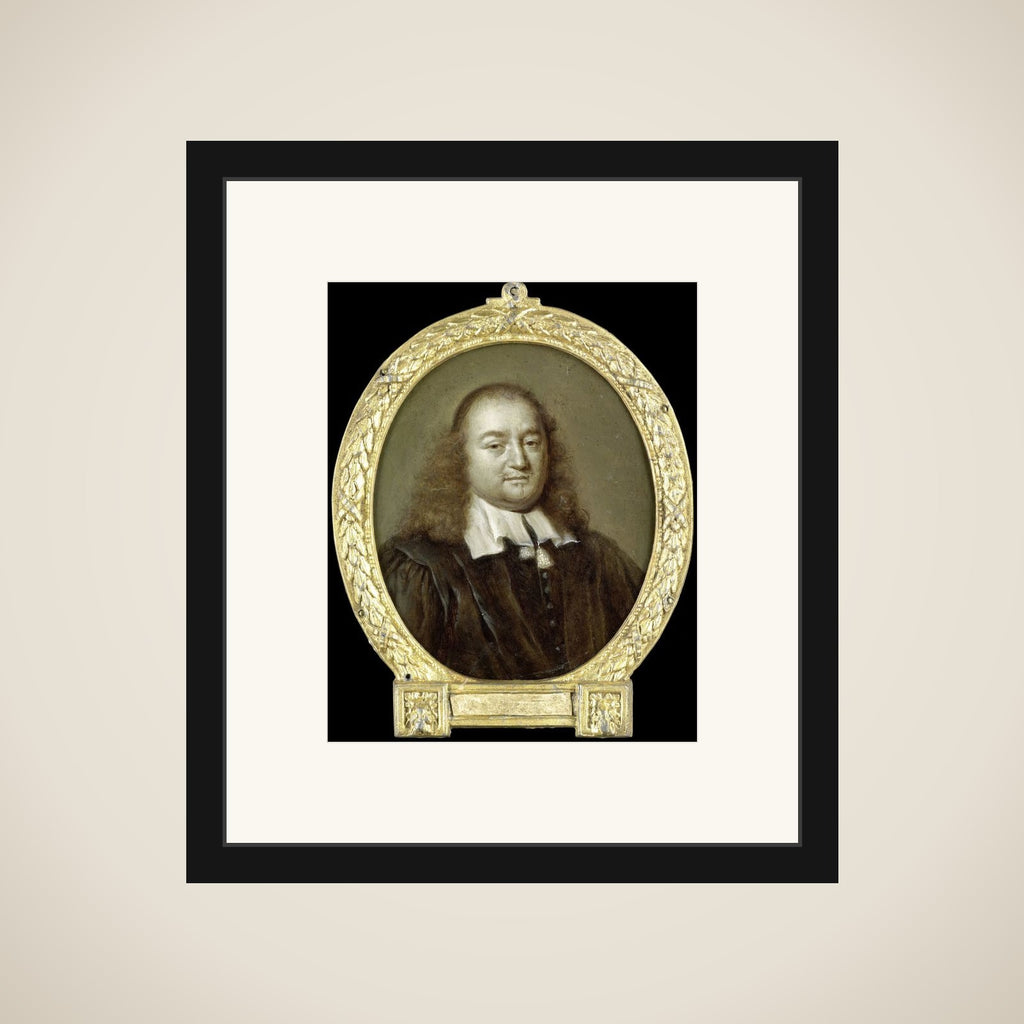 Portrait of Joannes Fredericus Gronovius, Philologist and Jurist, Professor in Leiden framed