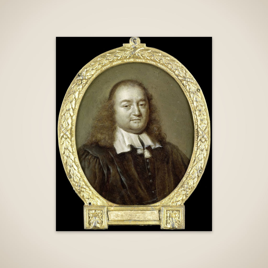 Portrait of Joannes Fredericus Gronovius, Philologist and Jurist, Professor in Leiden unframed print