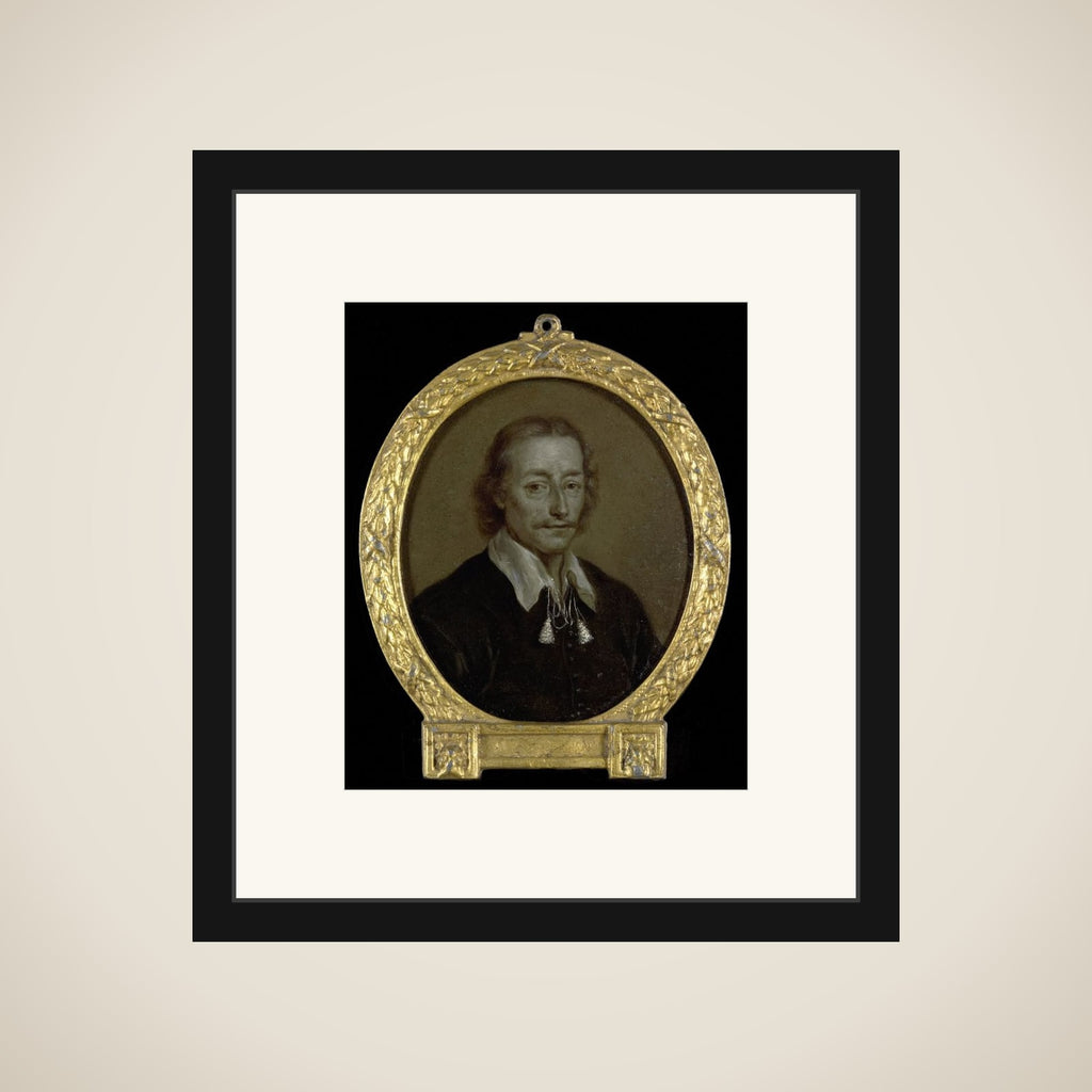 Portrait of Jacob Jacobsz Steendam, Poet and Historian in Amsterdam, New Amsterdam and Batavia framed