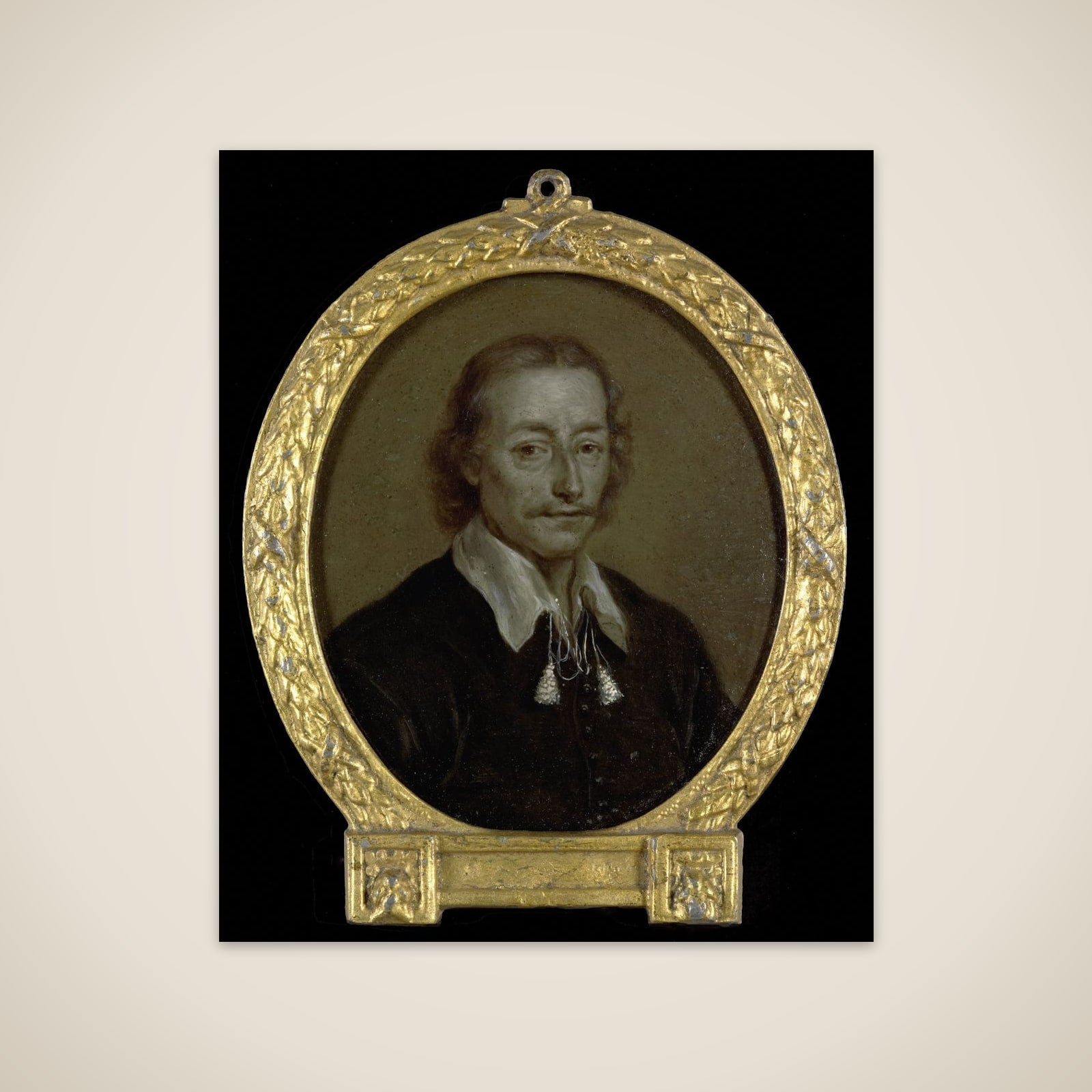Portrait of Jacob Jacobsz Steendam, Poet and Historian in Amsterdam, New Amsterdam and Batavia unframed print