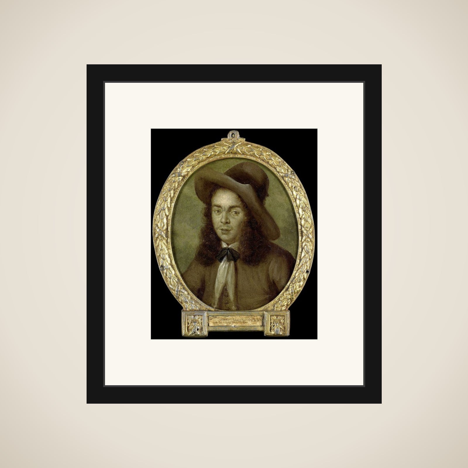 Portrait of Aernout van Overbeke, Explorer and Poet framed