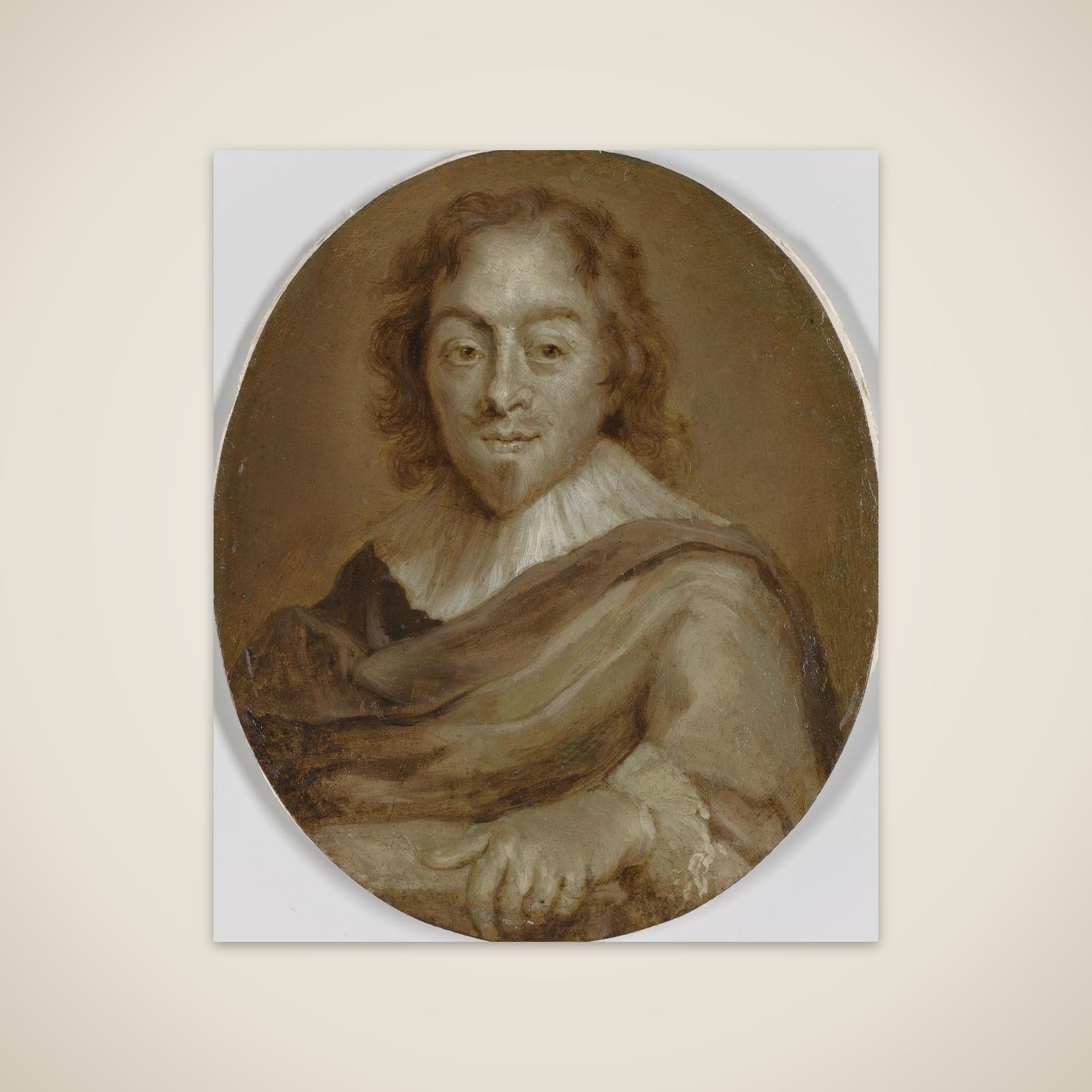 Portrait of Constantijn Huygens, Poet, Secretary to Prince Frederick Henry and Prince William II and First Councilor and Exchequer to William III unframed print