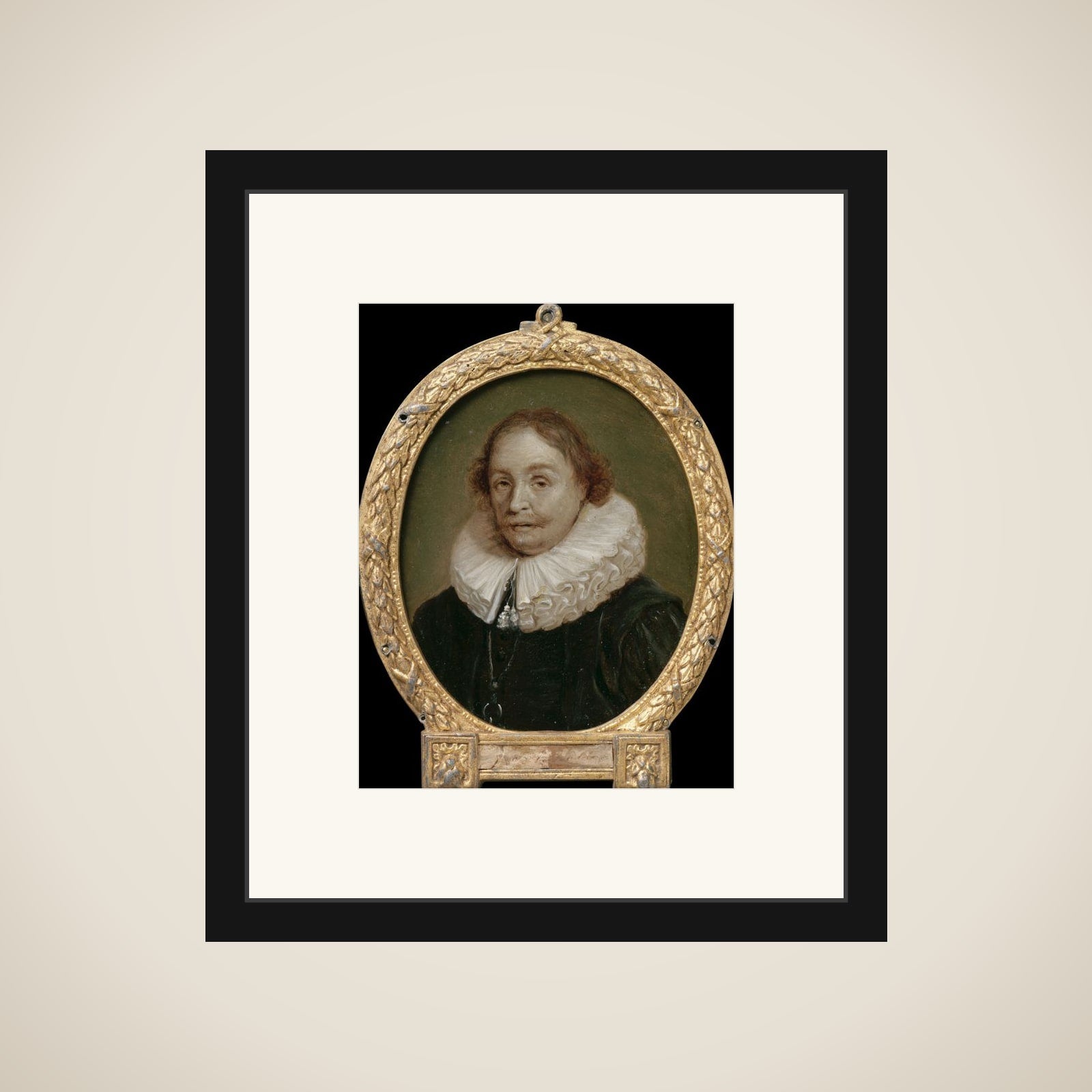 Portrait of Pierius Winsemius, Professor of Rhetoric and History in Franeker framed