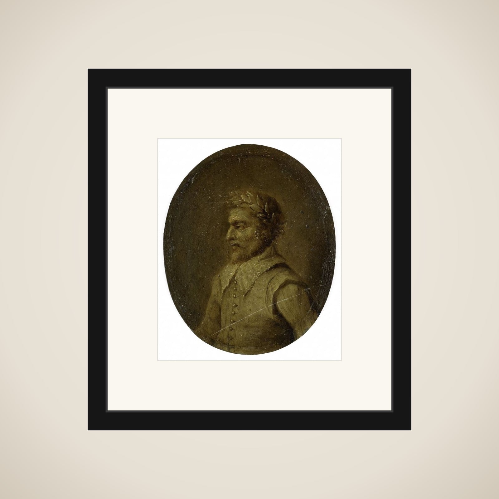 Portrait of Matheus de Casteleyn, Priest and Rhetorician in Oudenaarde framed