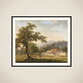 View of the house of the resident, Mr. J. Ph. van Zuylen van Nyevelt, in Banyuwangi (East Java) framed