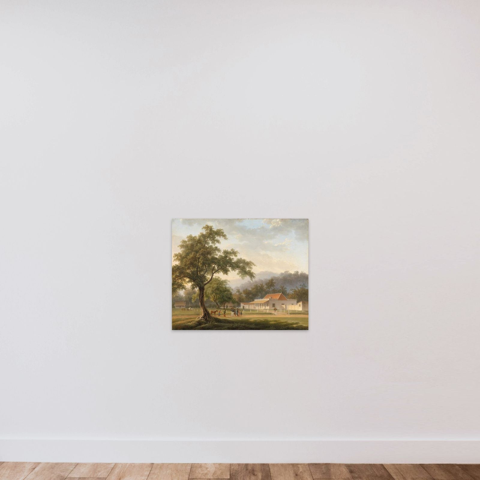View of the house of the resident, Mr. J. Ph. van Zuylen van Nyevelt, in Banyuwangi (East Java) unframed — shown to scale