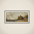 Imaginary Inlet in Southern Arctic Waters in Summer framed