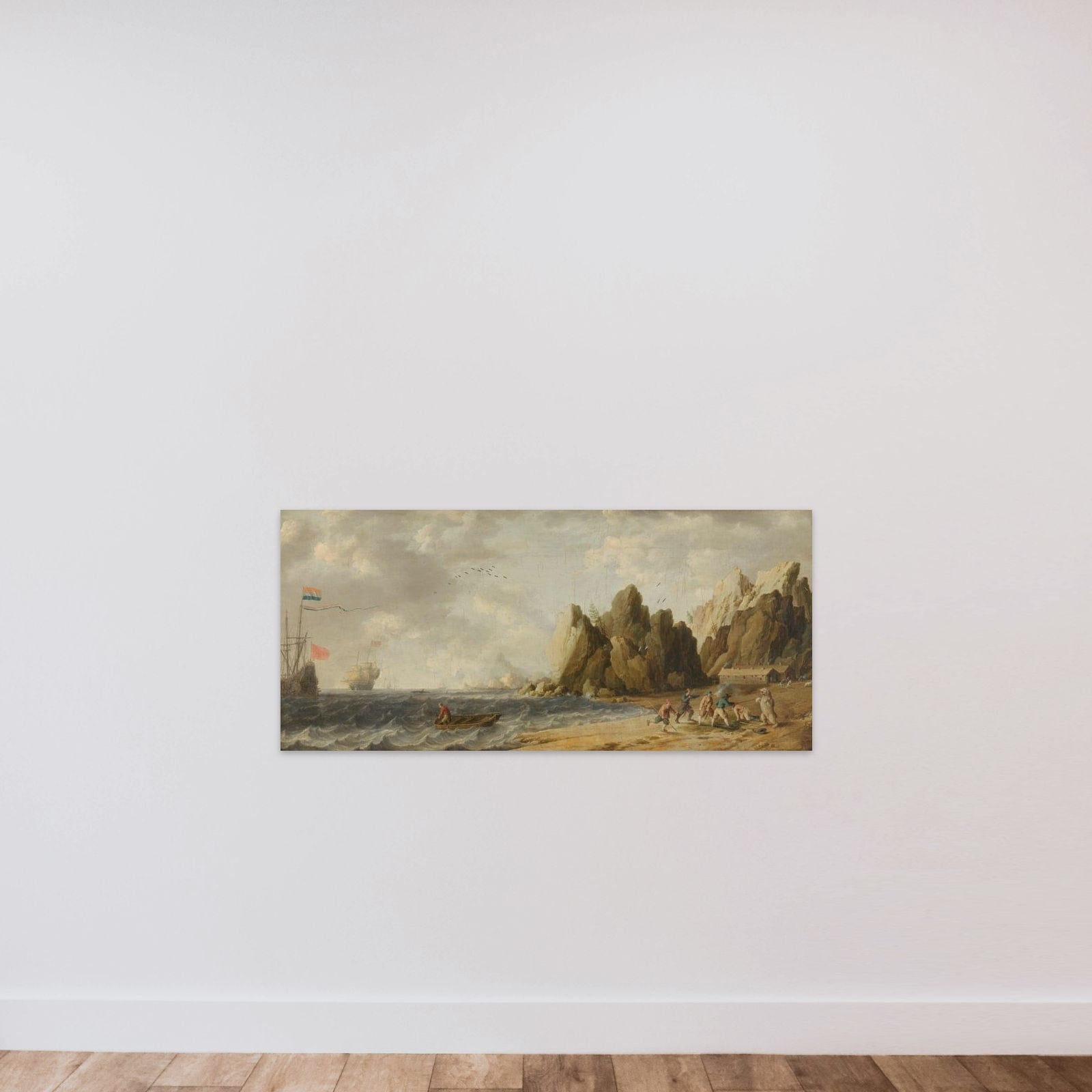 Imaginary Inlet in Southern Arctic Waters in Summer unframed — shown to scale