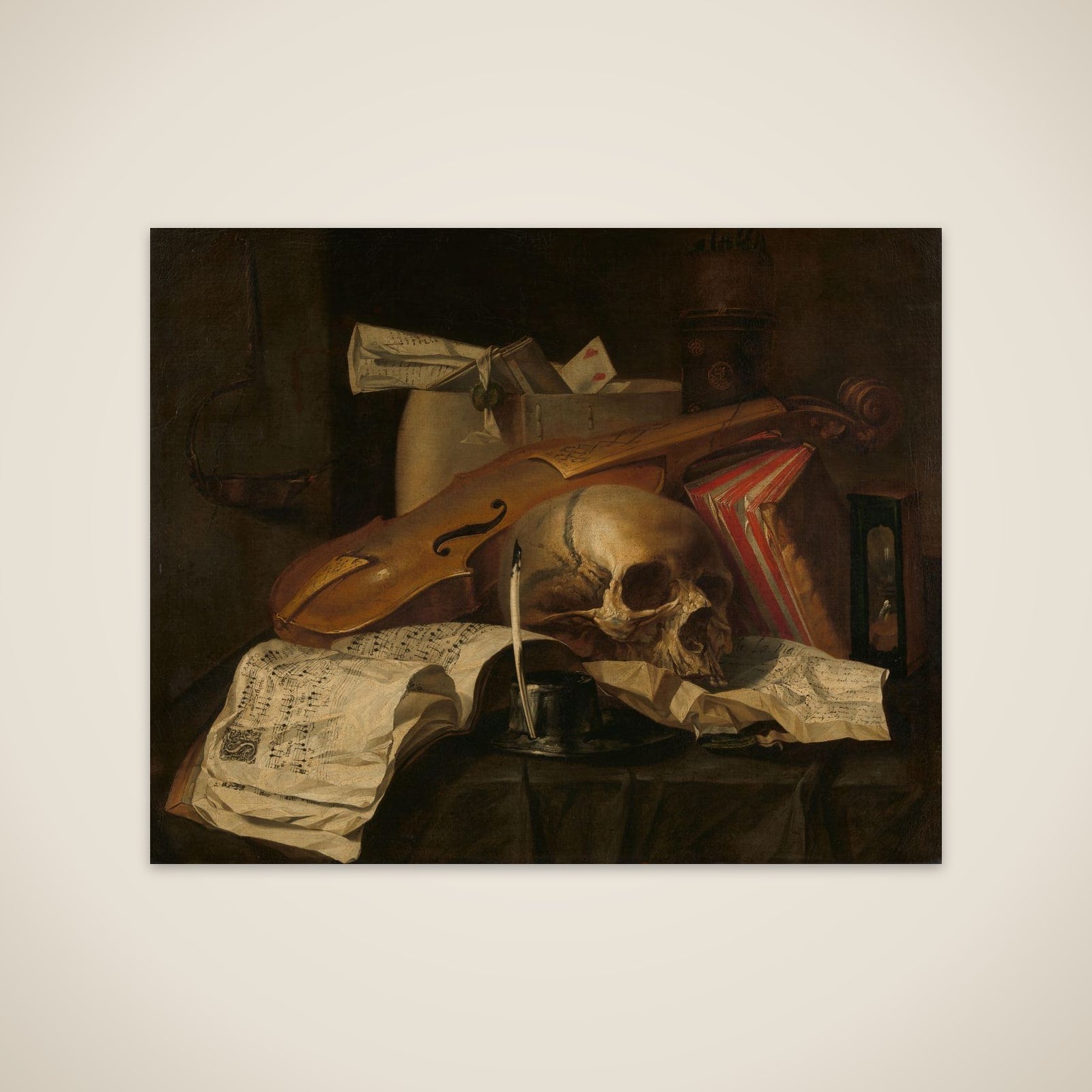 Vanitas still life unframed print