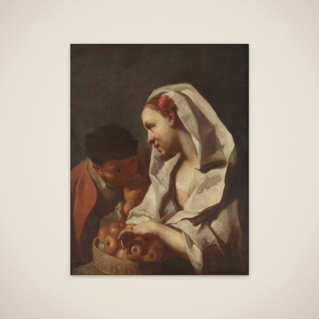 Girl Selling Fruit unframed print