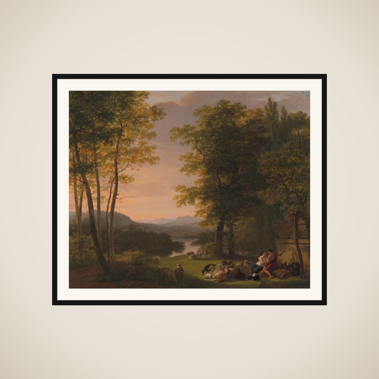 Arcadian Landscape framed