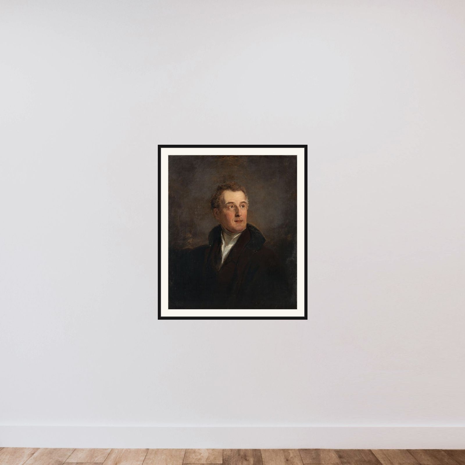 Portrait of Arthur Wellesley, Duke of Wellington (1769-1852) framed — shown to scale