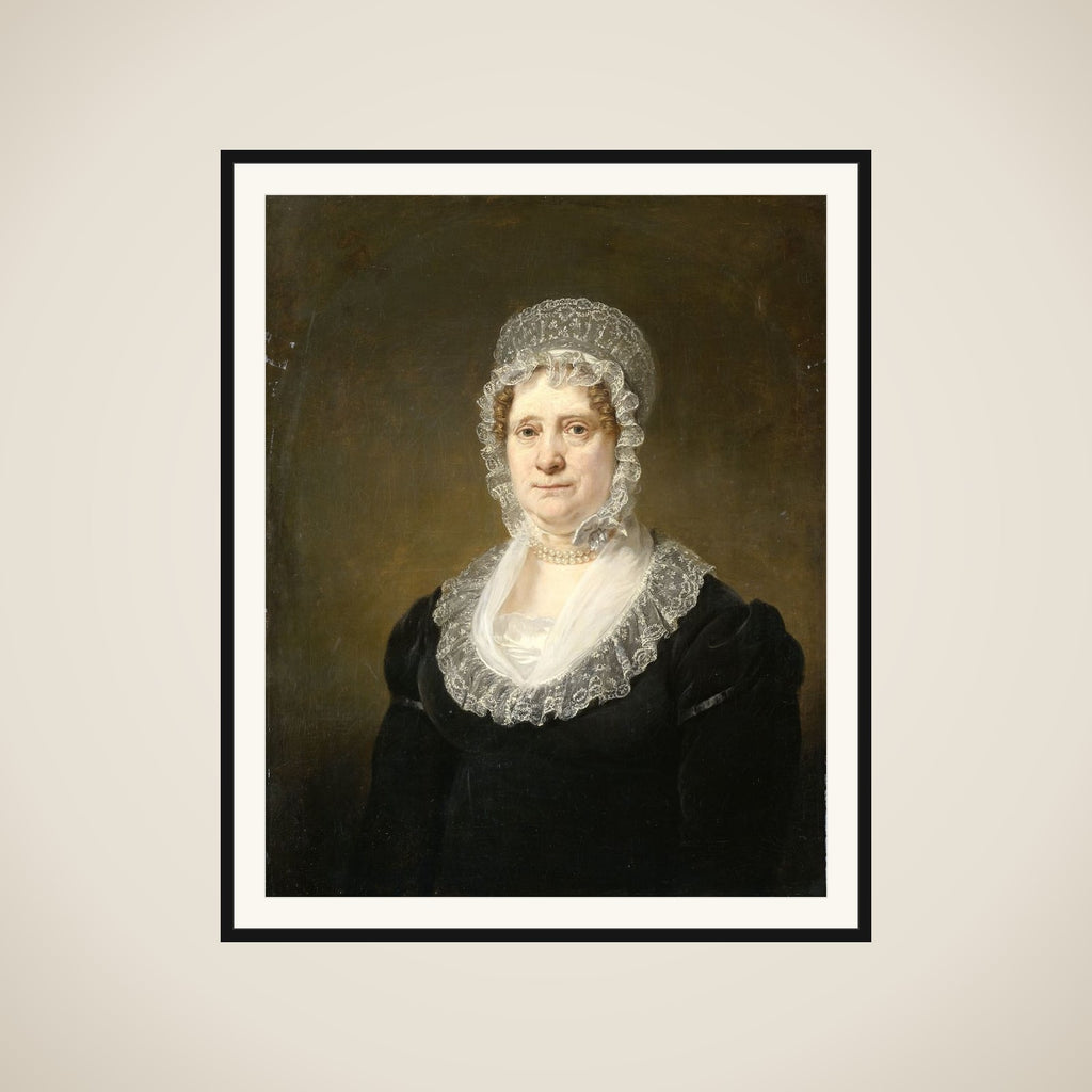 Portrait of Sara de Haan, Widow of the Amsterdam Underwriter Cornelis Hartsen framed