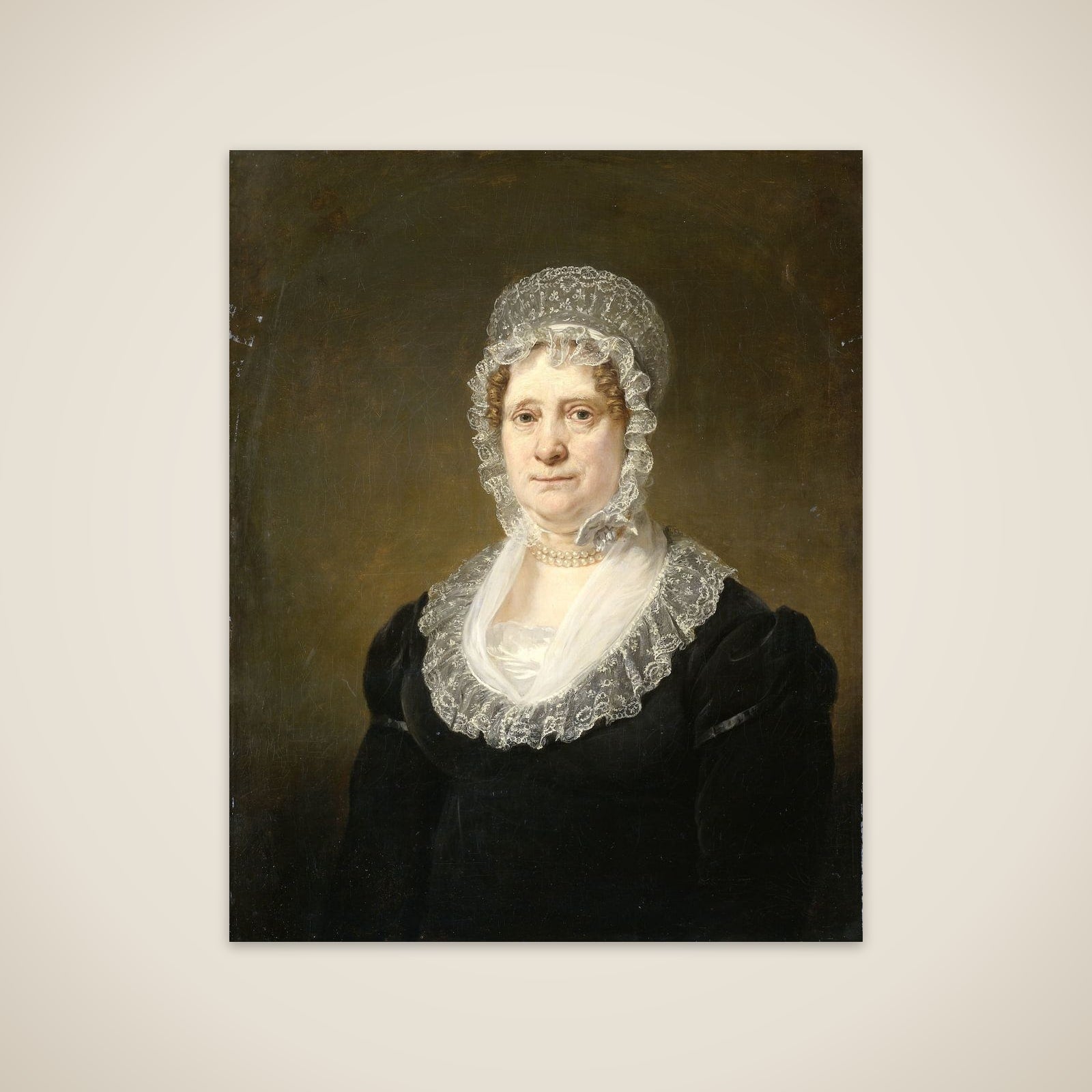 Portrait of Sara de Haan, Widow of the Amsterdam Underwriter Cornelis Hartsen unframed print
