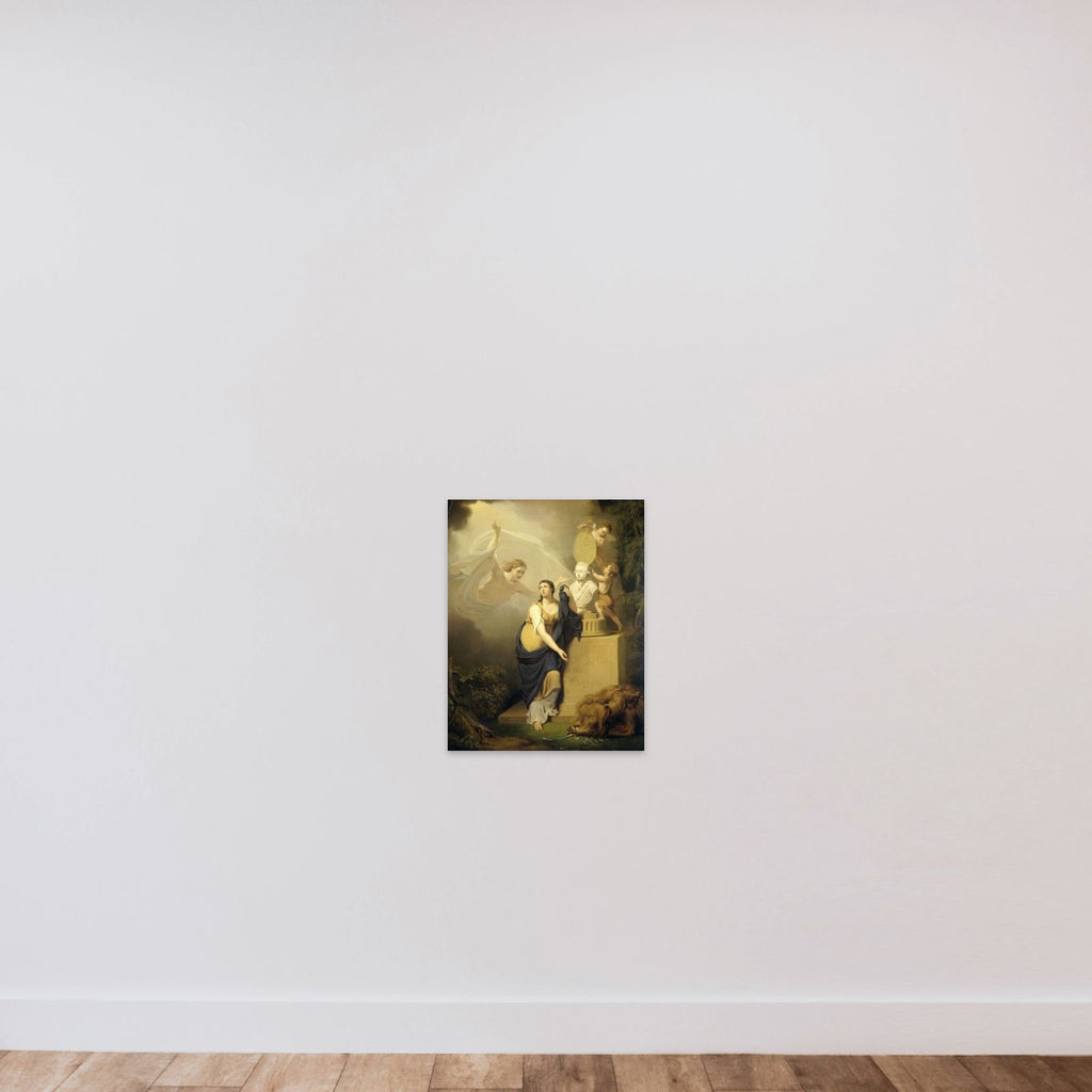 Allegory of the Death of William V, Prince of Orange, 1806 unframed — shown to scale