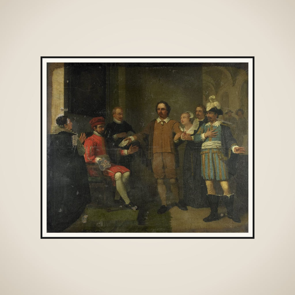 Jacob Simonsz de Rijk getting the Spanish Governor-General Requesens to Release Marnix van Sint Aldegonde, 1575 framed