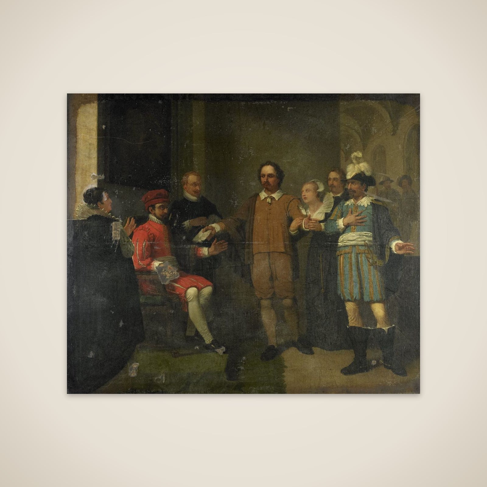 Jacob Simonsz de Rijk getting the Spanish Governor-General Requesens to Release Marnix van Sint Aldegonde, 1575 unframed print