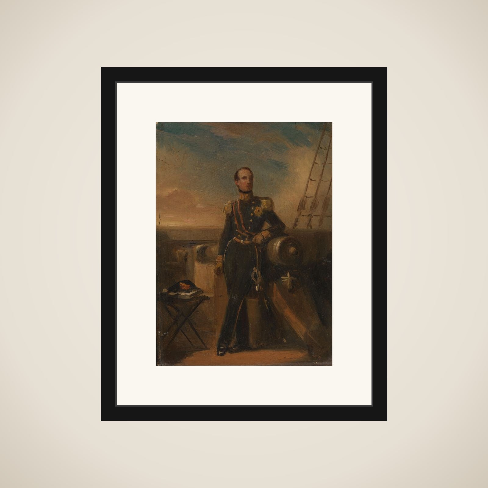 Portrait of Hendrik, Prince of the Netherlands framed