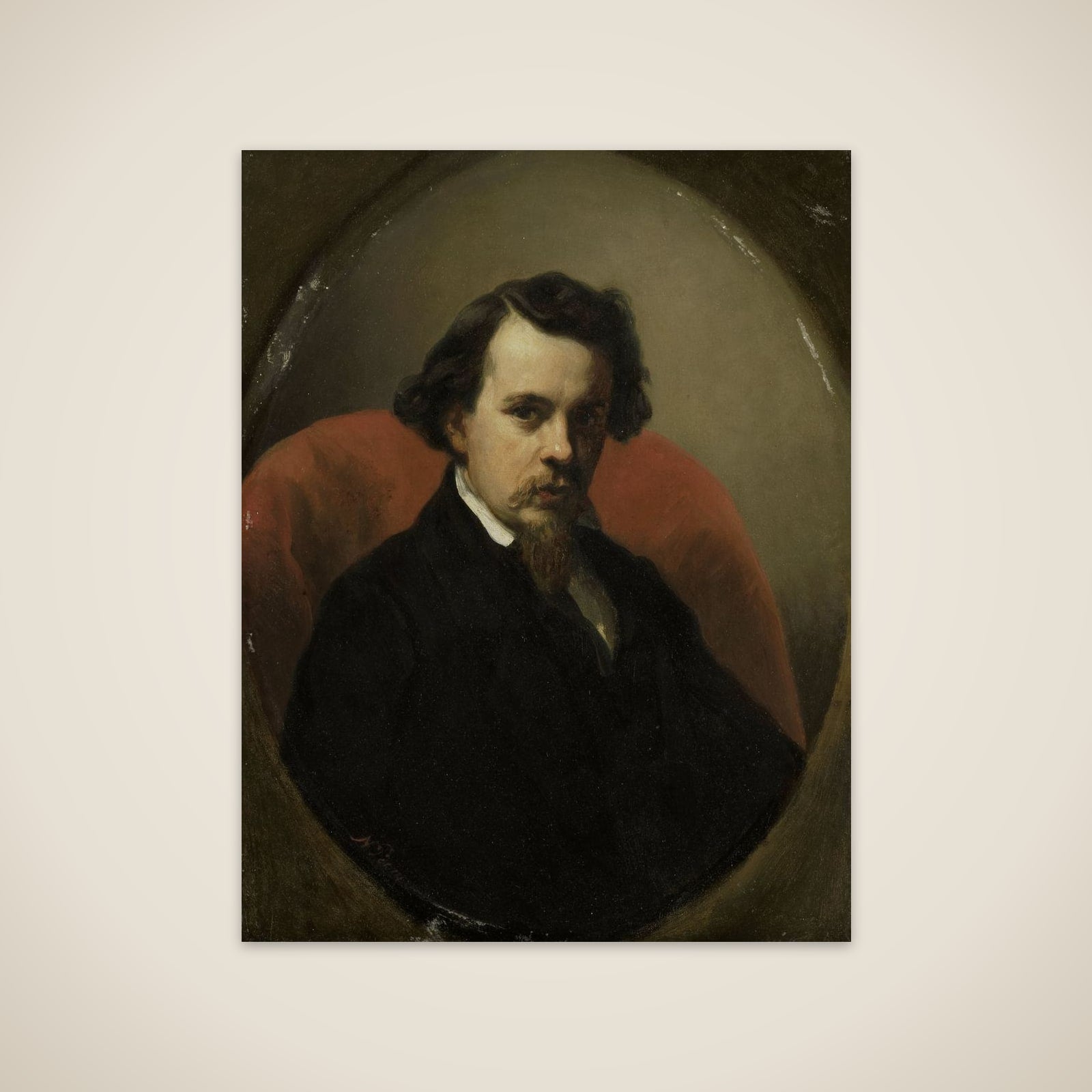 Portrait of Charles Henri Joseph Leicker, Painter unframed print
