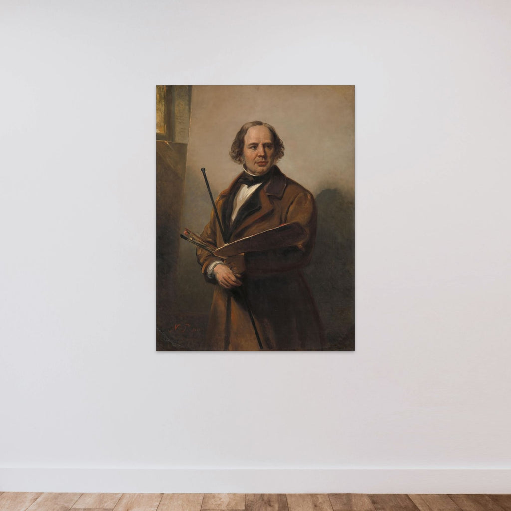 Jan Willem Pieneman, Painter, Father of Nicolaas Pieneman unframed — shown to scale