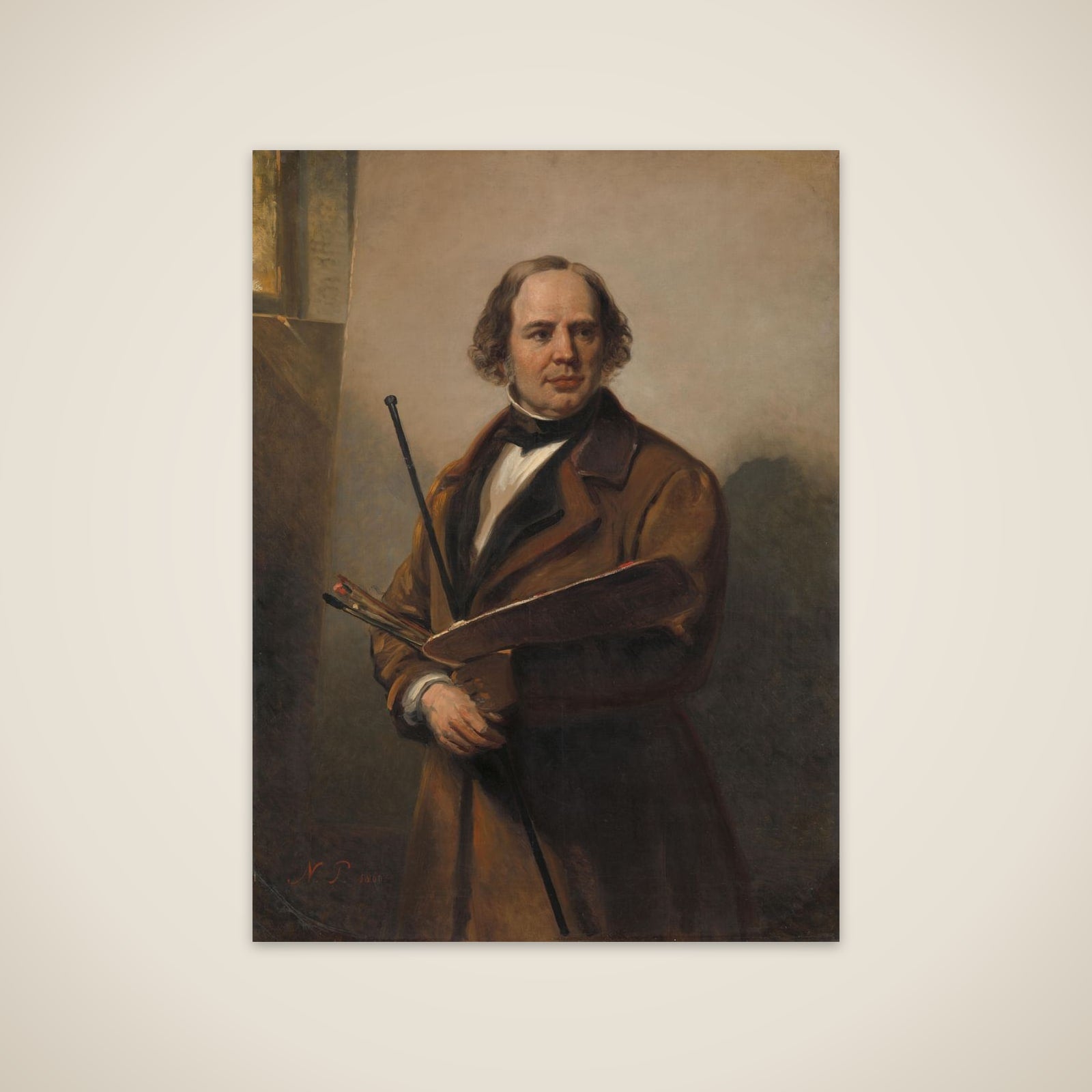 Jan Willem Pieneman, Painter, Father of Nicolaas Pieneman unframed print