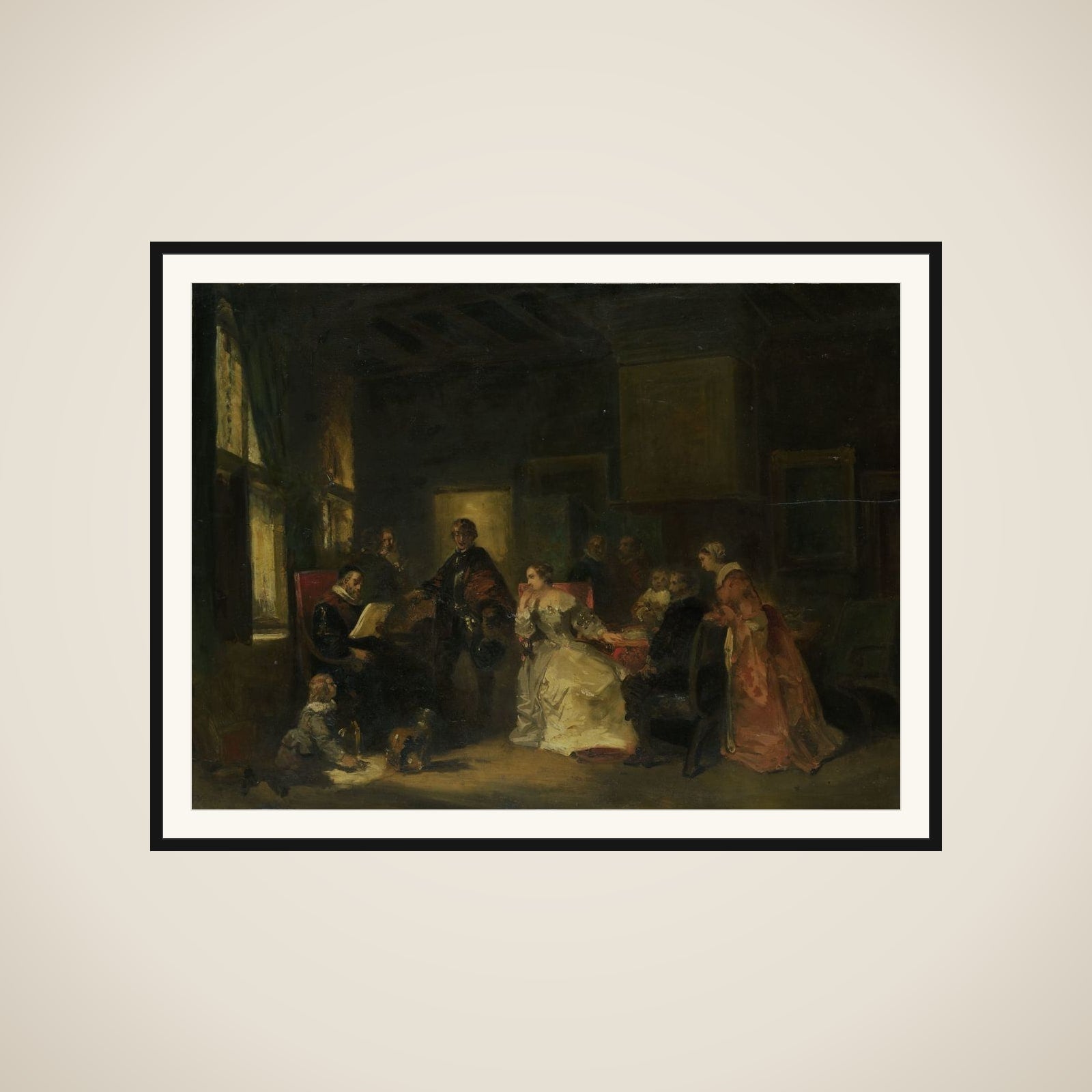 Historical Scene with William the Silent? framed