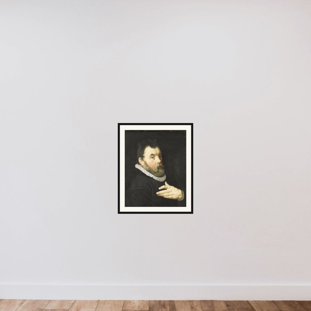 Portrait of a Man framed — shown to scale