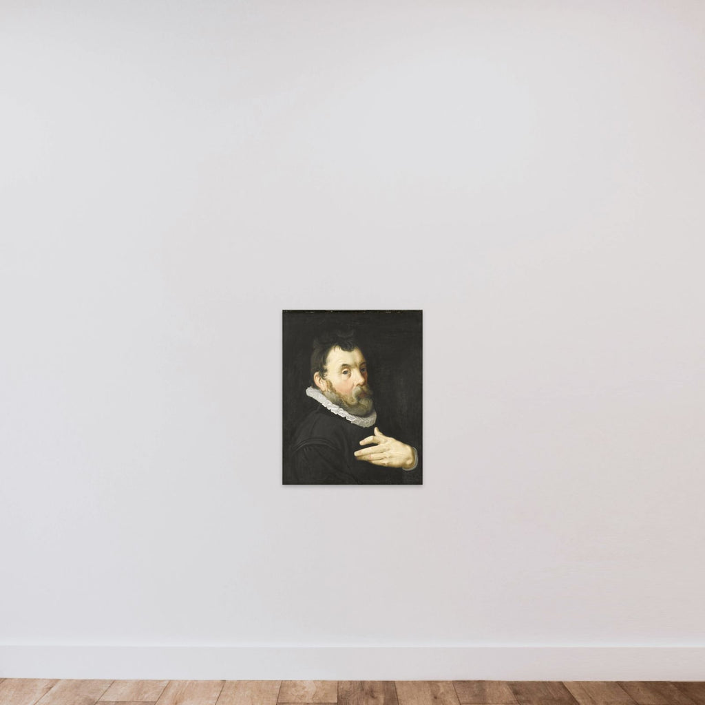 Portrait of a Man unframed — shown to scale