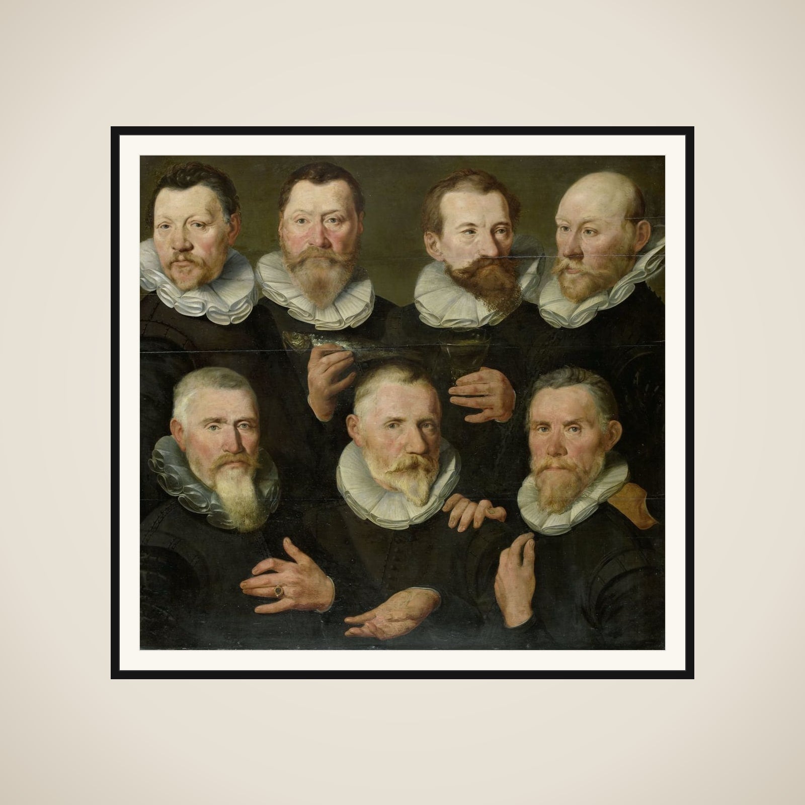 The Company of Captain Pieter Dircksz Hasselaer and Lieutenant Jan Gerritsz Hooft, Amsterdam framed