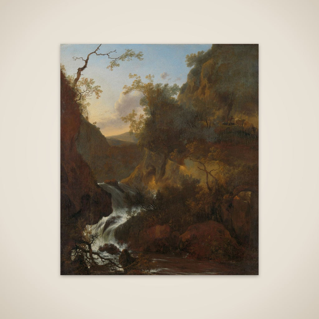 A waterfall unframed print