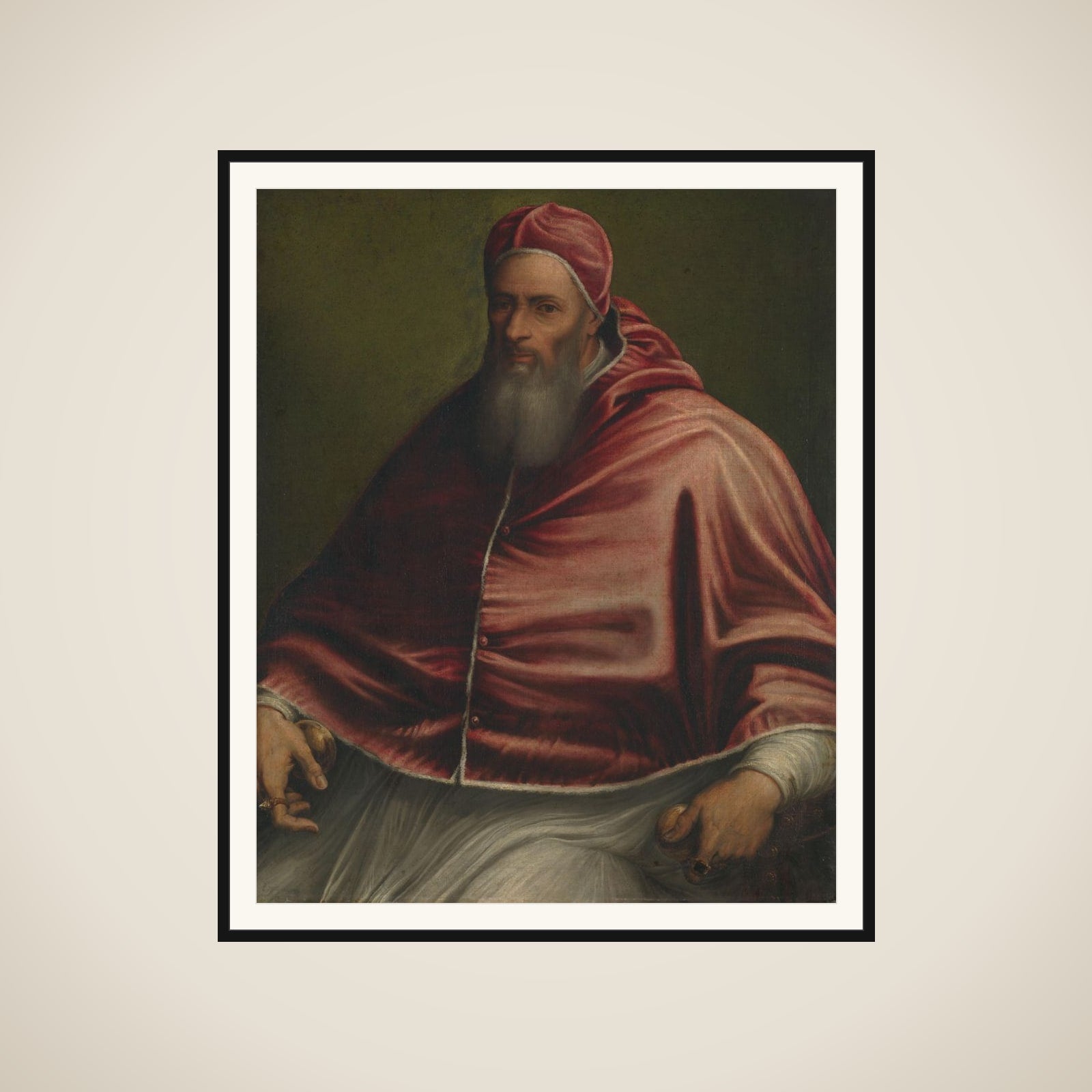 Pope Julius III (formerly entitled Pope Paul III) framed