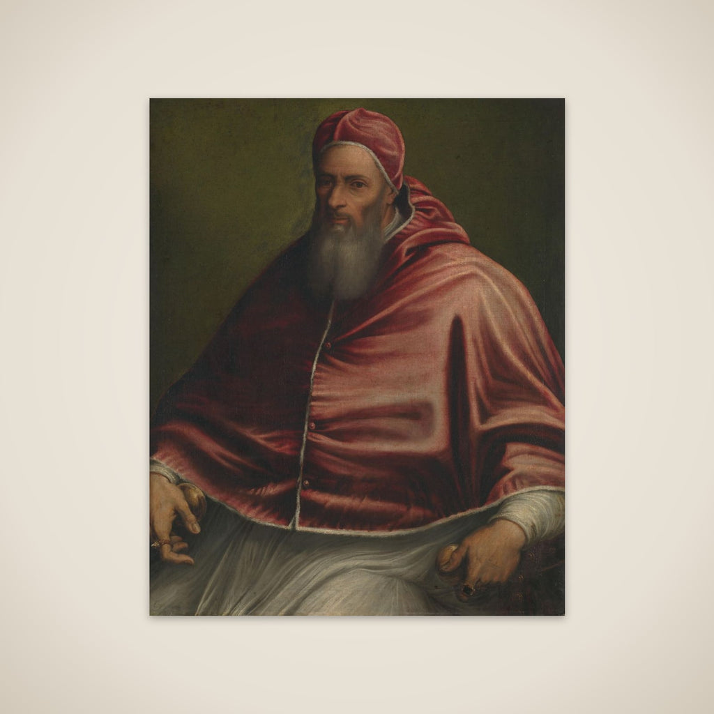 Pope Julius III (formerly entitled Pope Paul III) unframed print