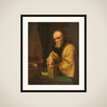 An old scholar framed
