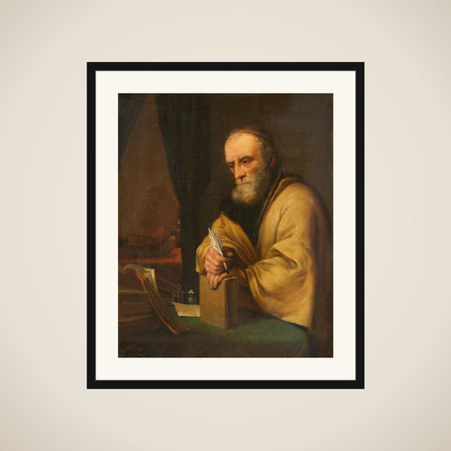 An old scholar framed