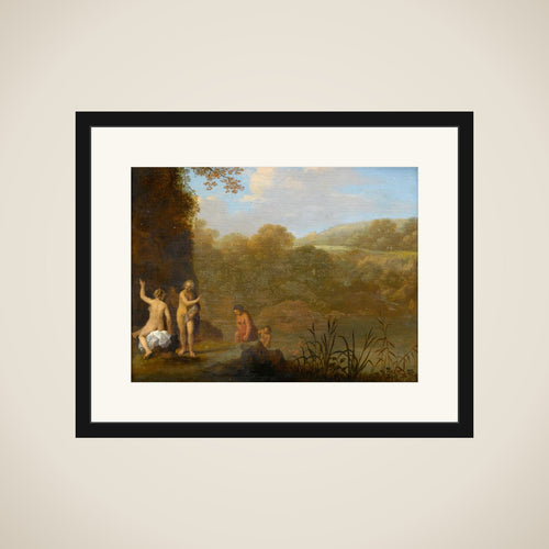 Bathing Girls framed