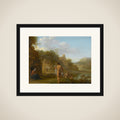 Bathing Men framed