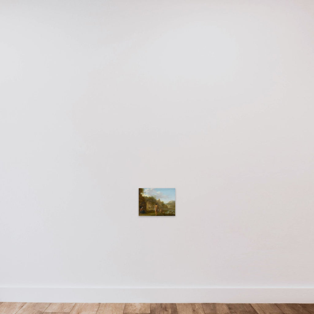 Bathing Men unframed — shown to scale