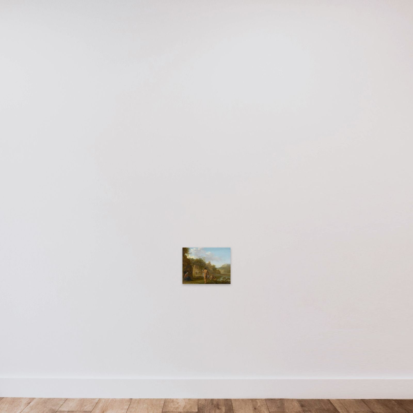 Bathing Men unframed — shown to scale