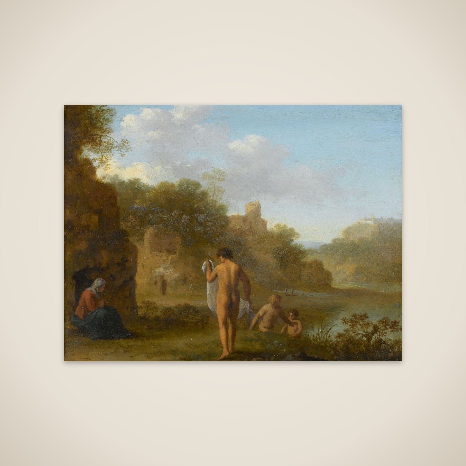 Bathing Men unframed print