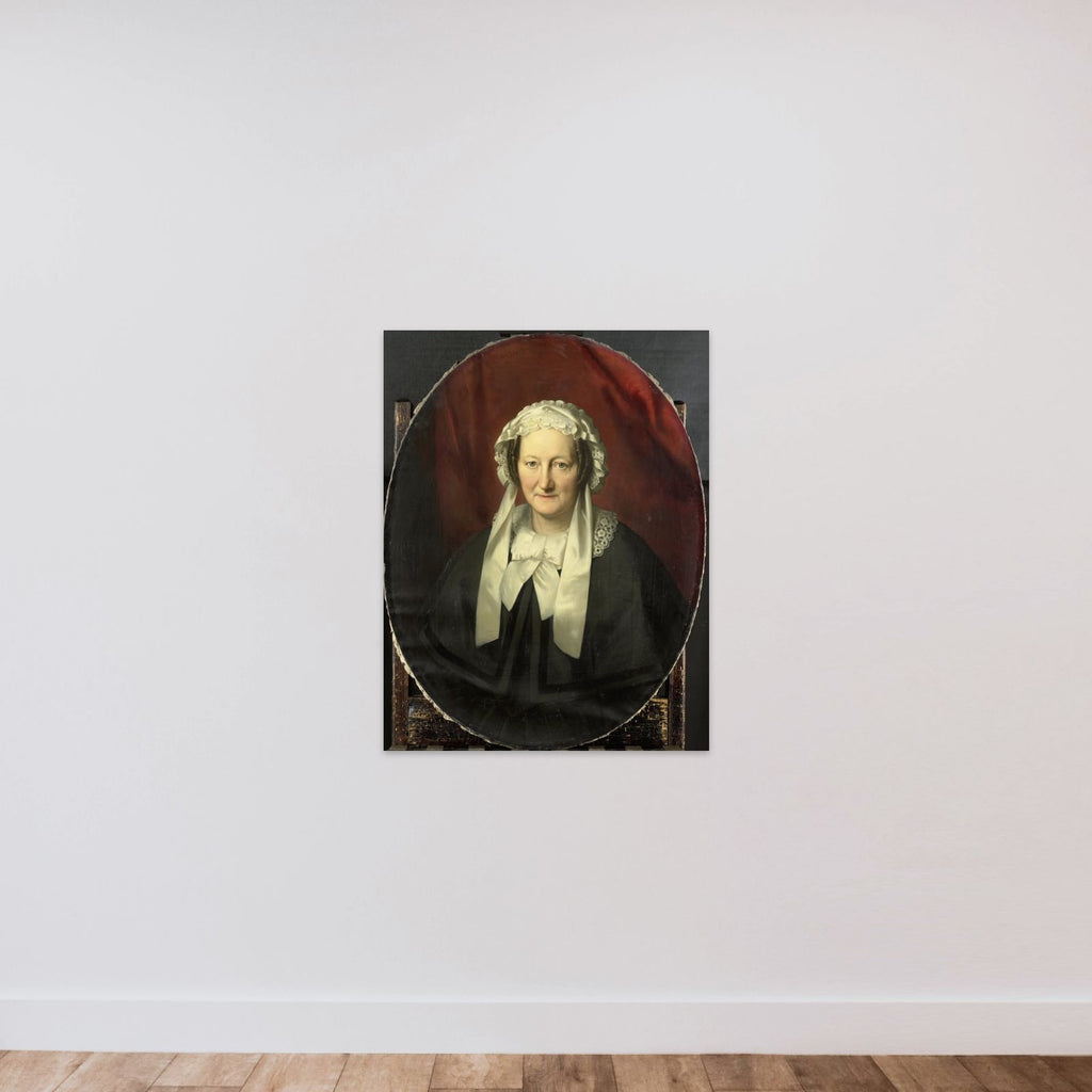 Portrait of Johanna Maria Parvé, Wife of Hendrik André Cornelis Tierens unframed — shown to scale