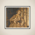 Virgin and Child framed