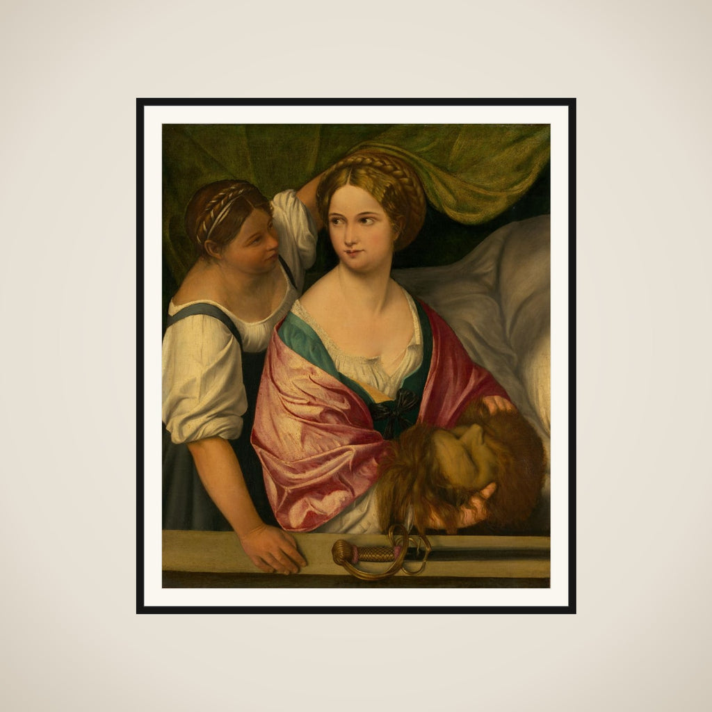 Judith with the Head of Holofernes framed