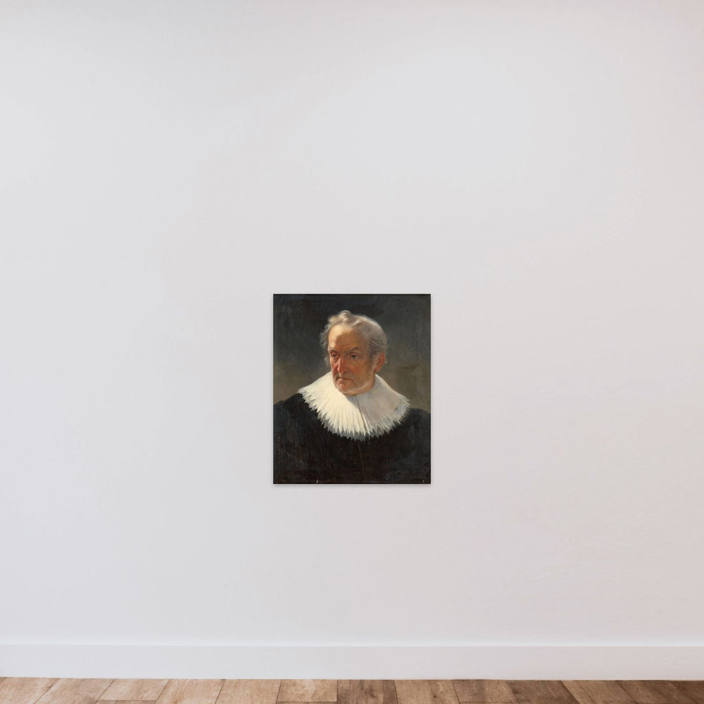 An old Man in 17th-century Dress unframed — shown to scale