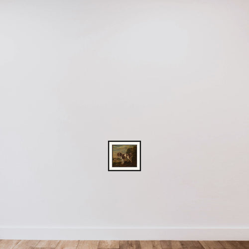 A spaniel framed — shown to scale